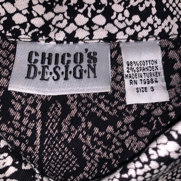 CHICO design SNAKE‎ SKIN jacket- plus size- SIZE 3 - Picture 3 of 6